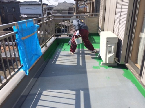 岩下様邸　トップコート塗布